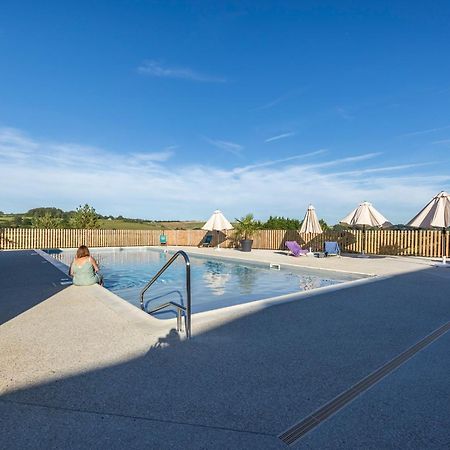 Camping Domaine Saane Et Mer Quiberville Exterior foto